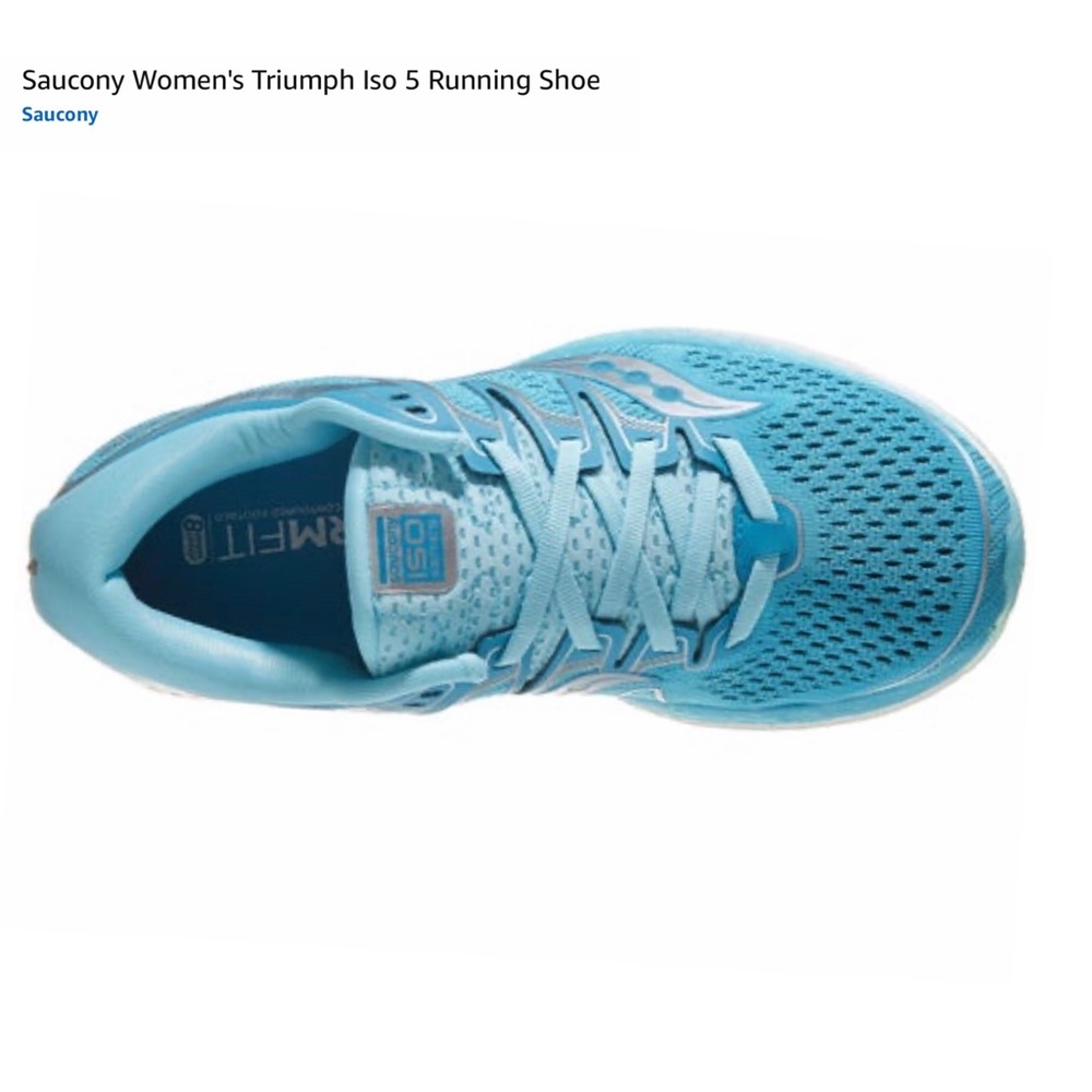 Saucony Women’s Triumph ISO 5 Running Shoes Blue - Picture 8 of 13
